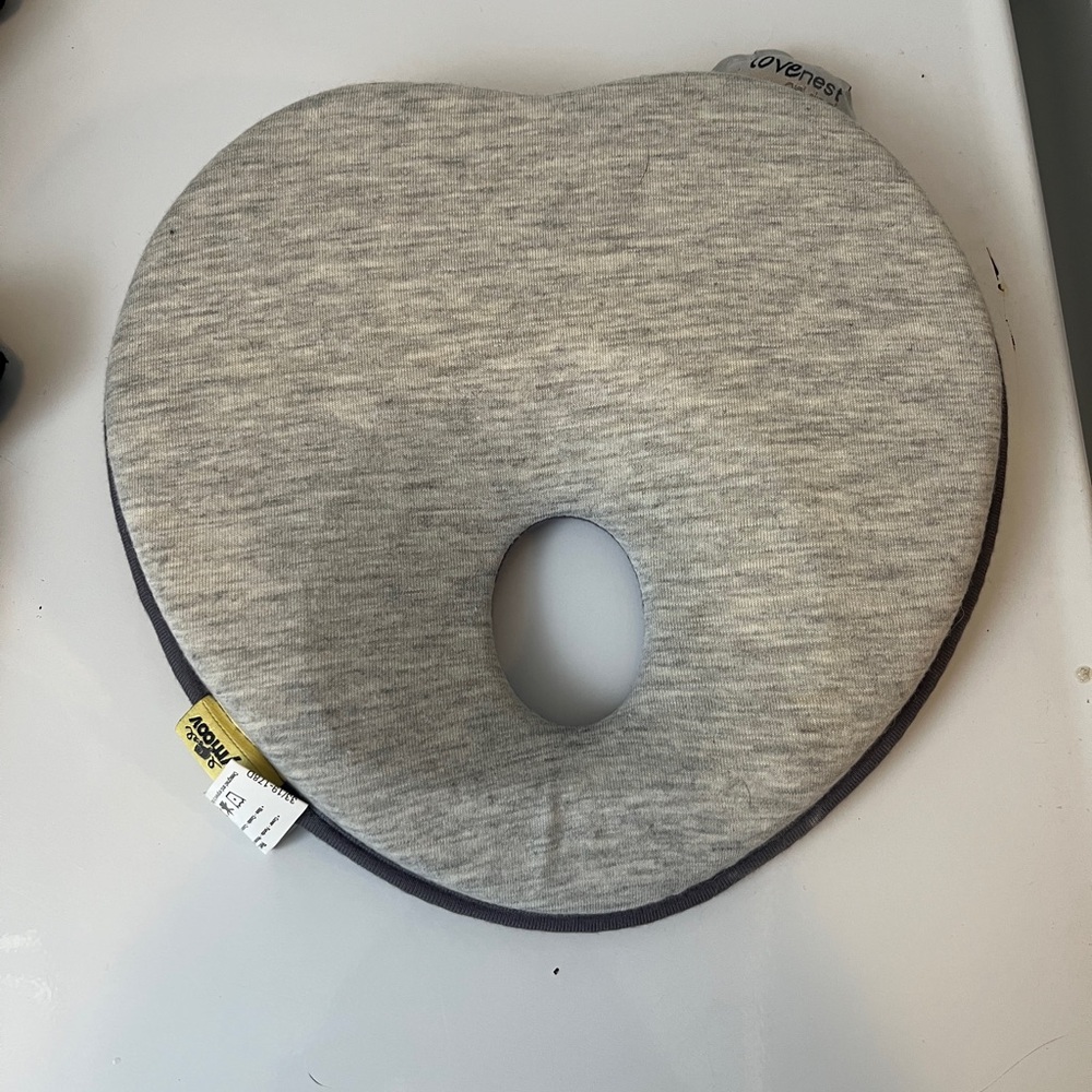 Lovenest Baby Head Support Pillow Gray
